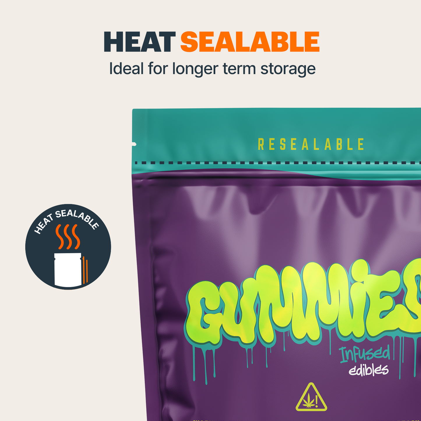 Gummies Mylar Bags (x 100)