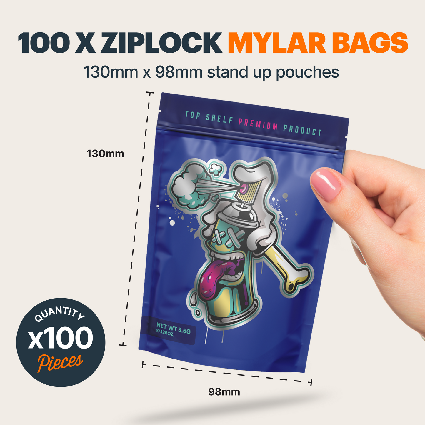 Canz Mylar Bags (x 100)