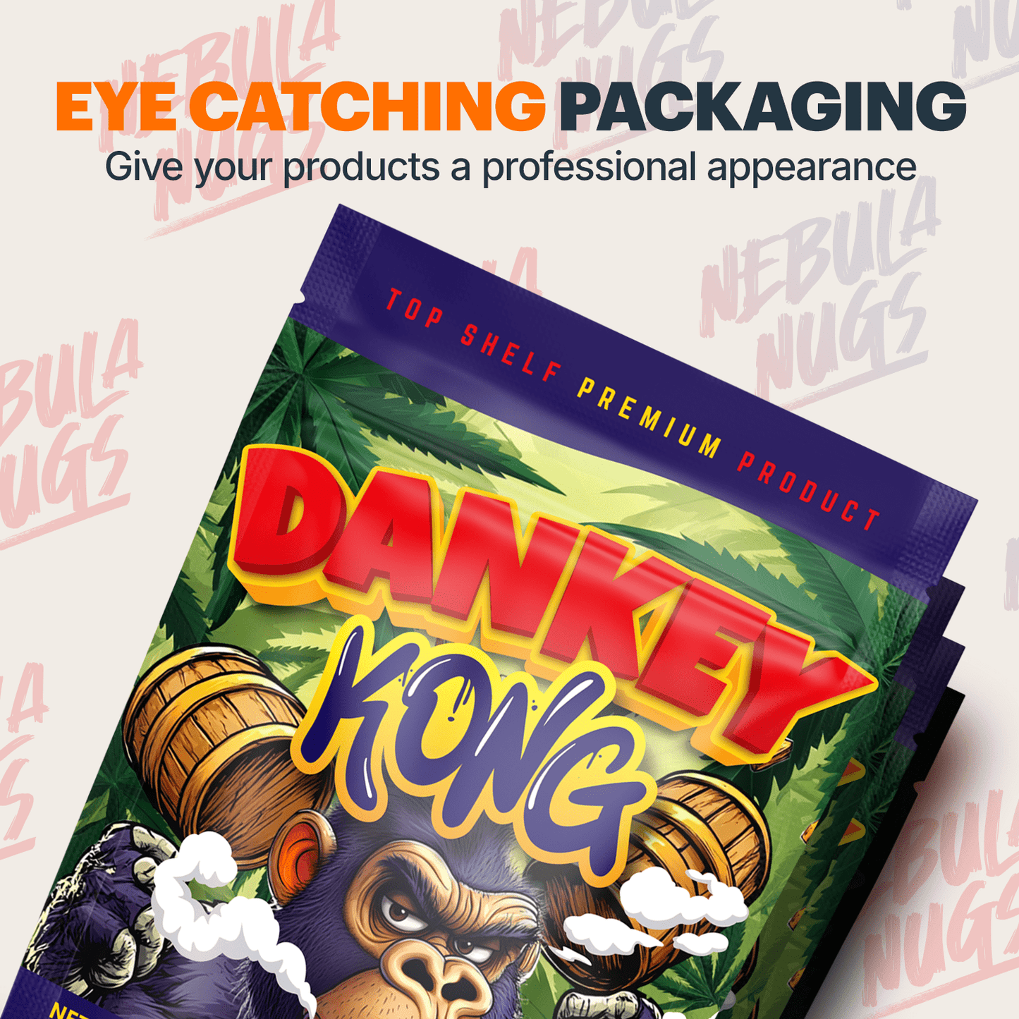 Dankey Kong Mylar Bags (x 100) - Nebula Nugs