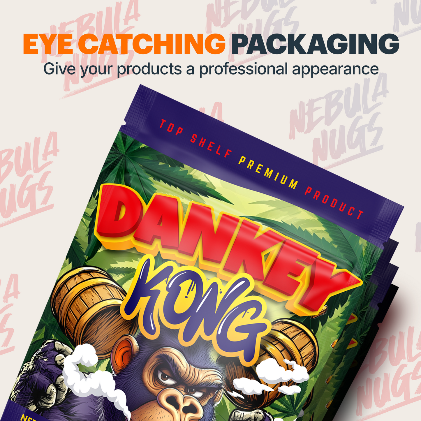 Dankey Kong Mylar Bags (x 100)