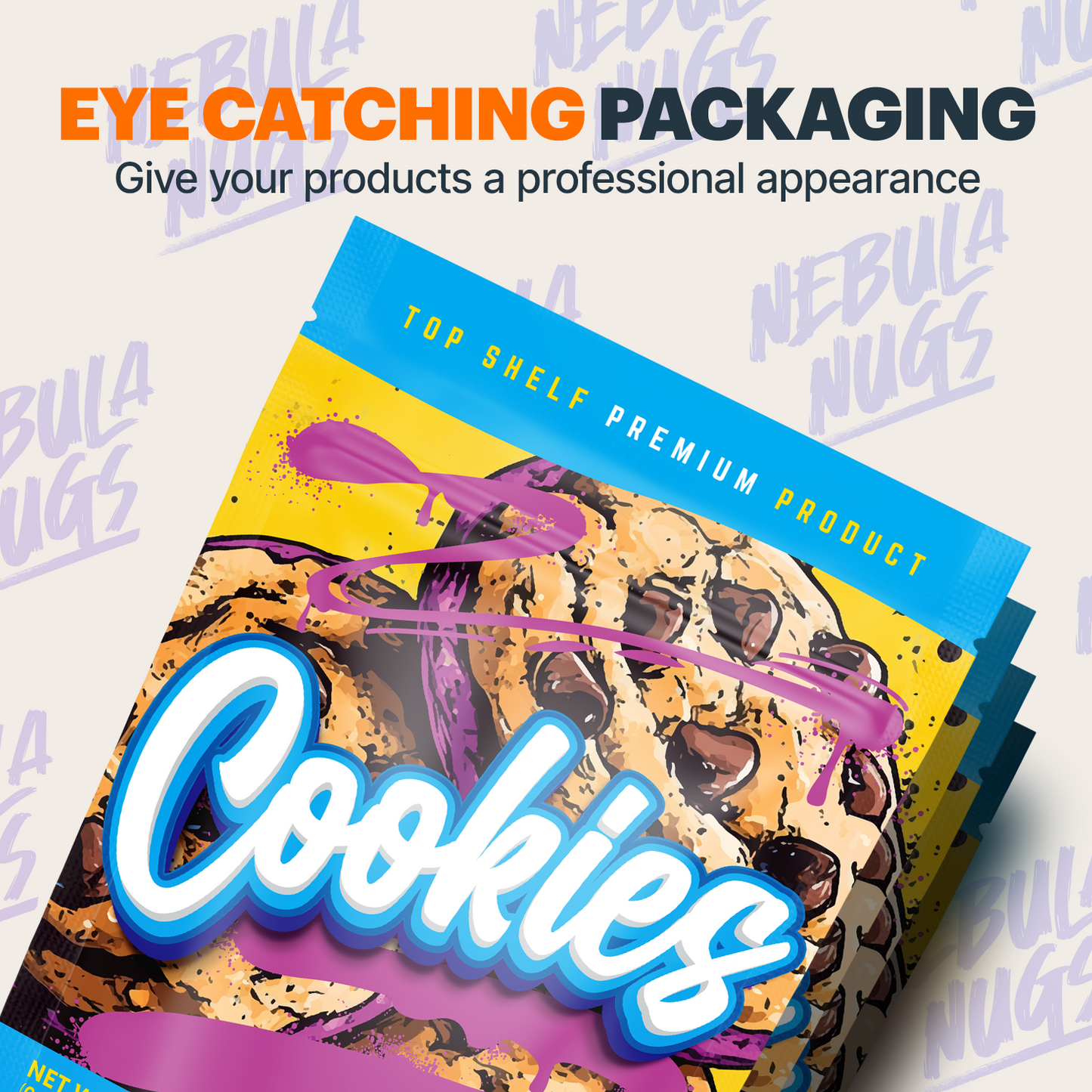 Cookies Mylar Bags (x 100)