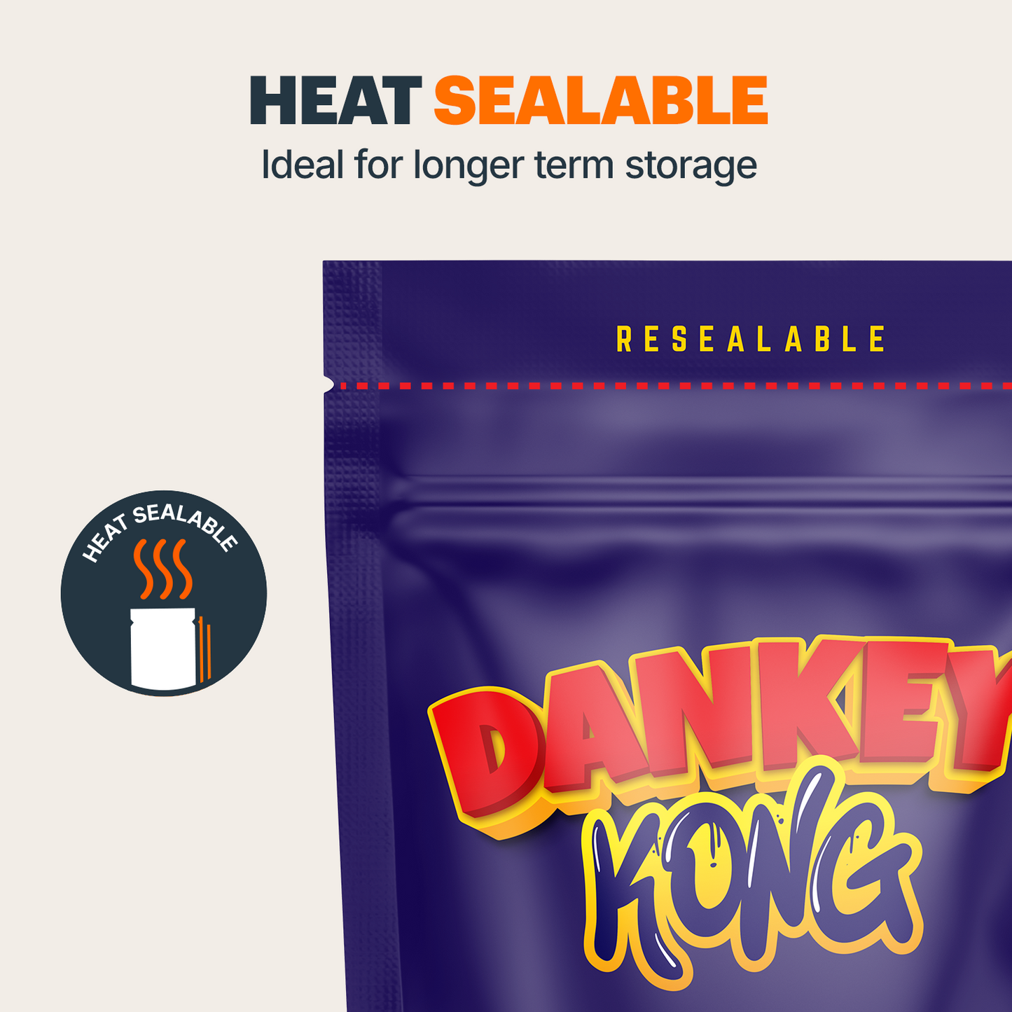 Dankey Kong Mylar Bags (x 100)