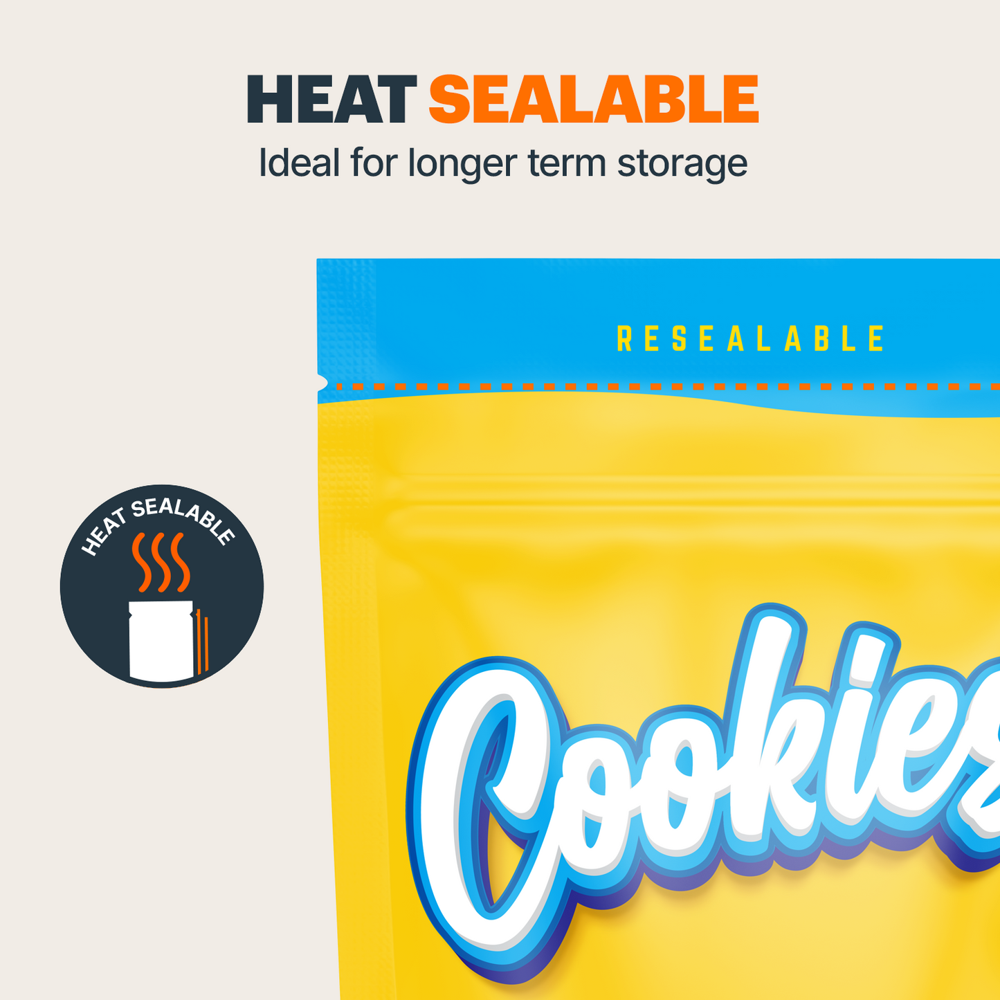 Cookies Mylar Bags (x 100)