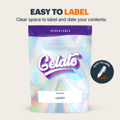 Gelato Mylar Bags (x 100)