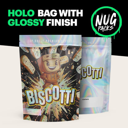 Biscotti Mylar Bags (x 100) - Nebula Nugs