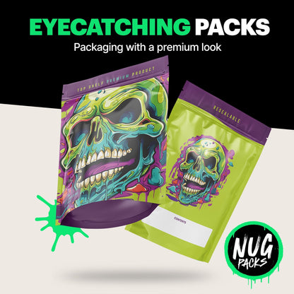 Brain Melt Mylar Bags (x 100) - Nebula Nugs