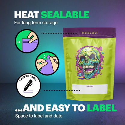 Brain Melt Mylar Bags (x 100) - Nebula Nugs