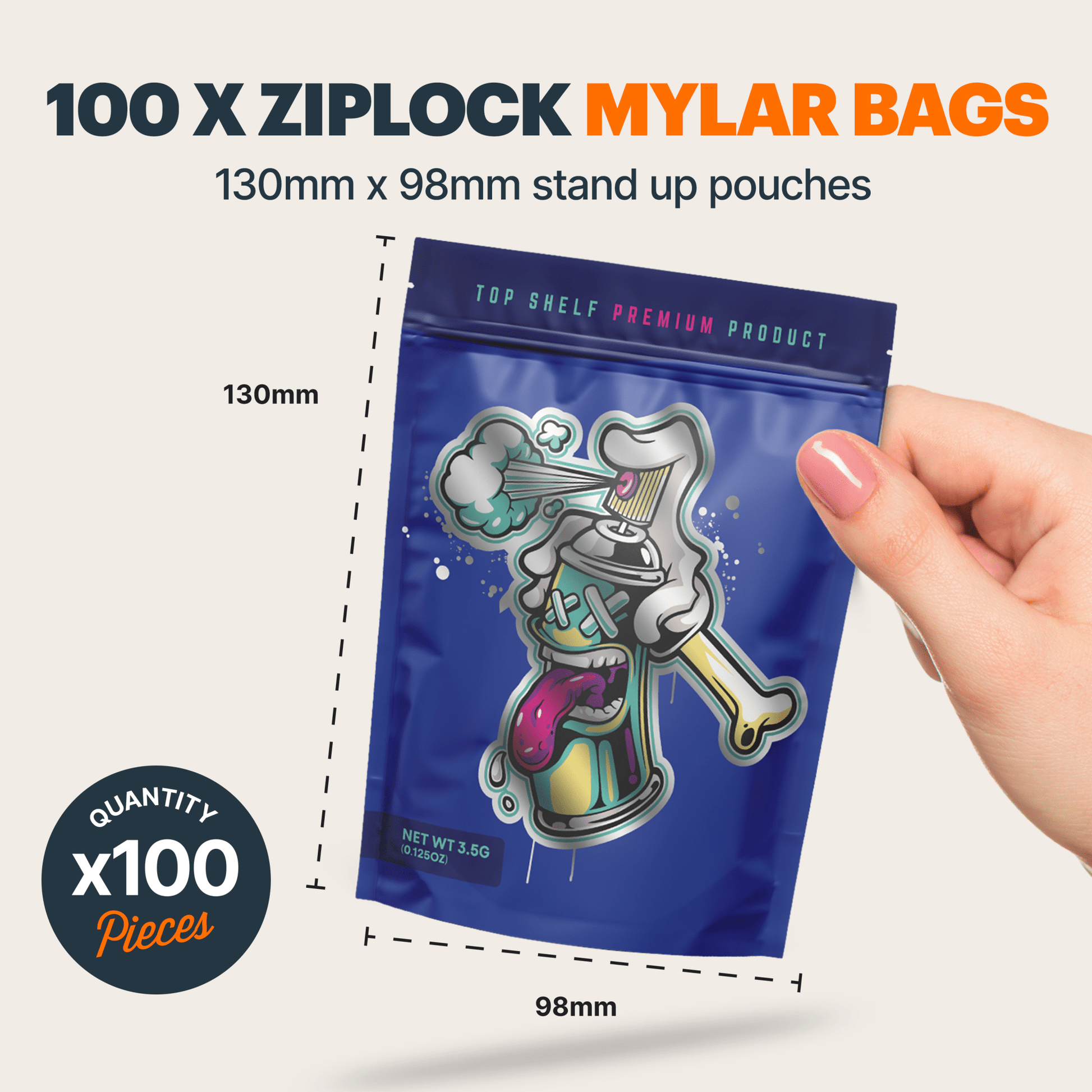 Canz Mylar Bags (x 100) - Nebula Nugs