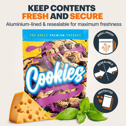 Cookies Mylar Bags (x 100) - Nebula Nugs