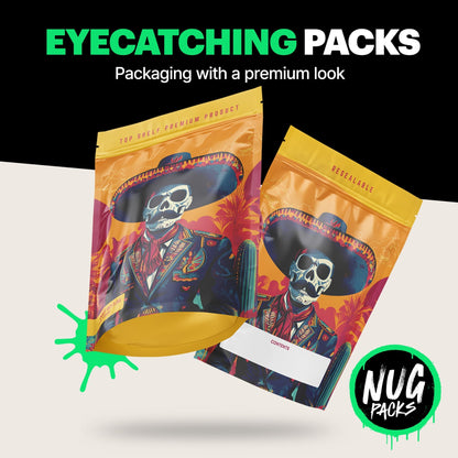 El Muerto Mylar Bags (x 100) - Nebula Nugs