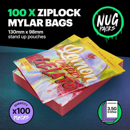 Lemon Cherry Gelato Mylar Bags (x 100) - Nebula Nugs