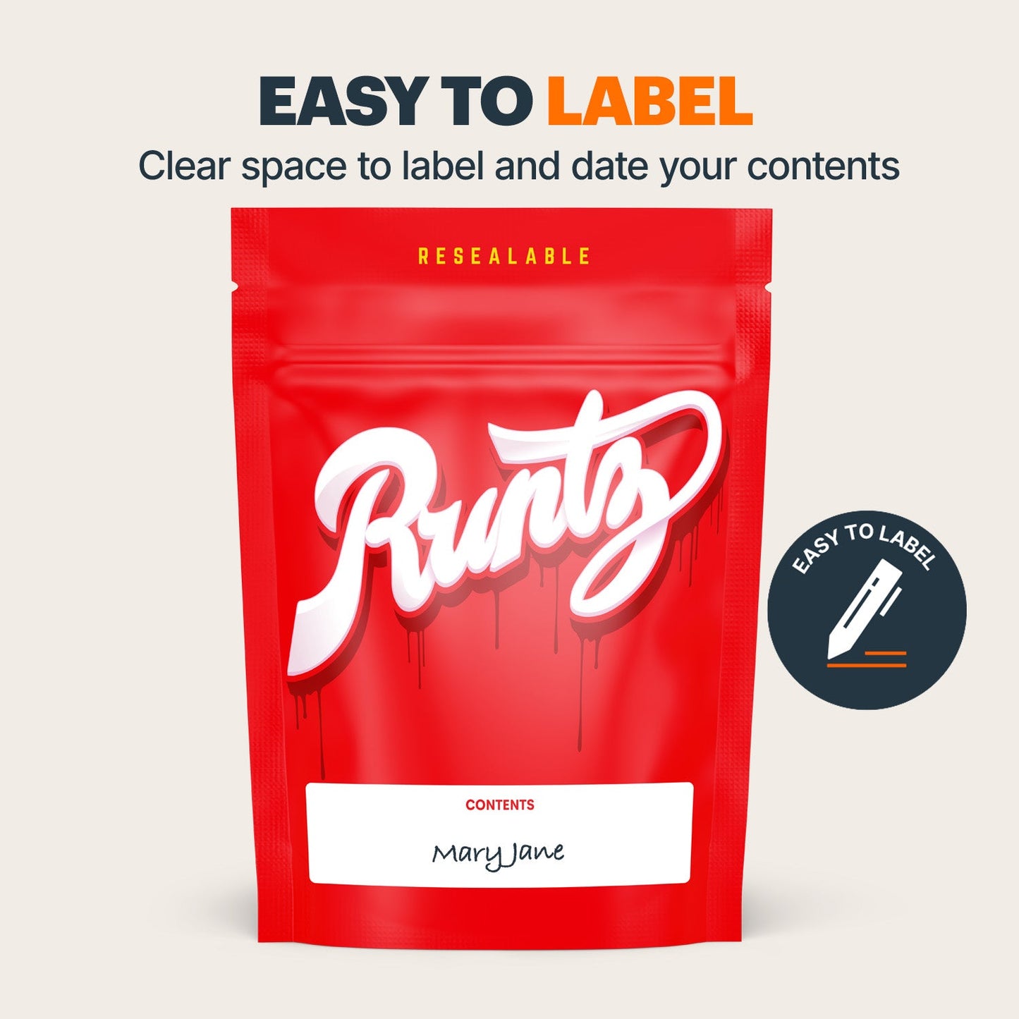 Runtz Mylar Bags (x 100) - Nebula Nugs